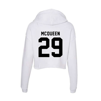 Providence - NCAA Men's Ice Hockey : Roger McQueen - Women's Crop Fleece Hoodie-1