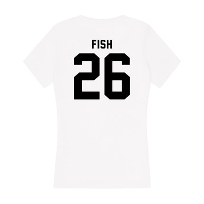 Providence - NCAA Men's Ice Hockey : Carl Fish - Women's V-Neck T-Shirt-1