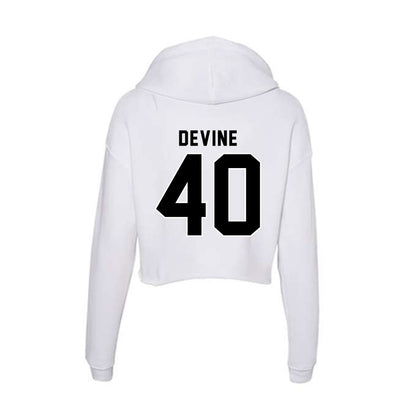 Providence - NCAA Men's Lacrosse : Kevin Devine - Women's Crop Fleece Hoodie-1