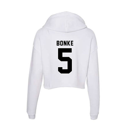 Providence - NCAA Men's Basketball : Anton Bonke - Women's Crop Fleece Hoodie-1