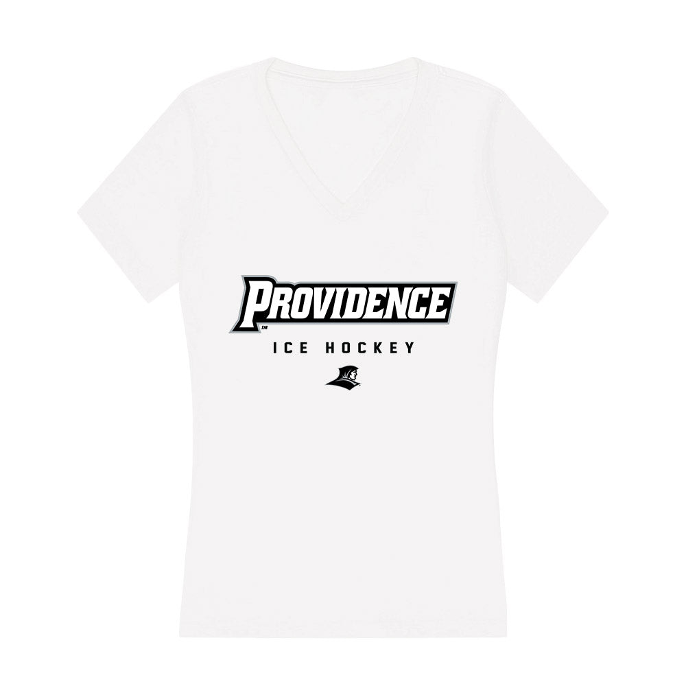 Providence - NCAA Men's Ice Hockey : Andrew Centrella - Women's V-Neck T-Shirt-0