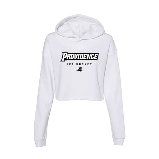 Providence - NCAA Men's Ice Hockey : Graham Gamache - Women's Crop Fleece Hoodie-0