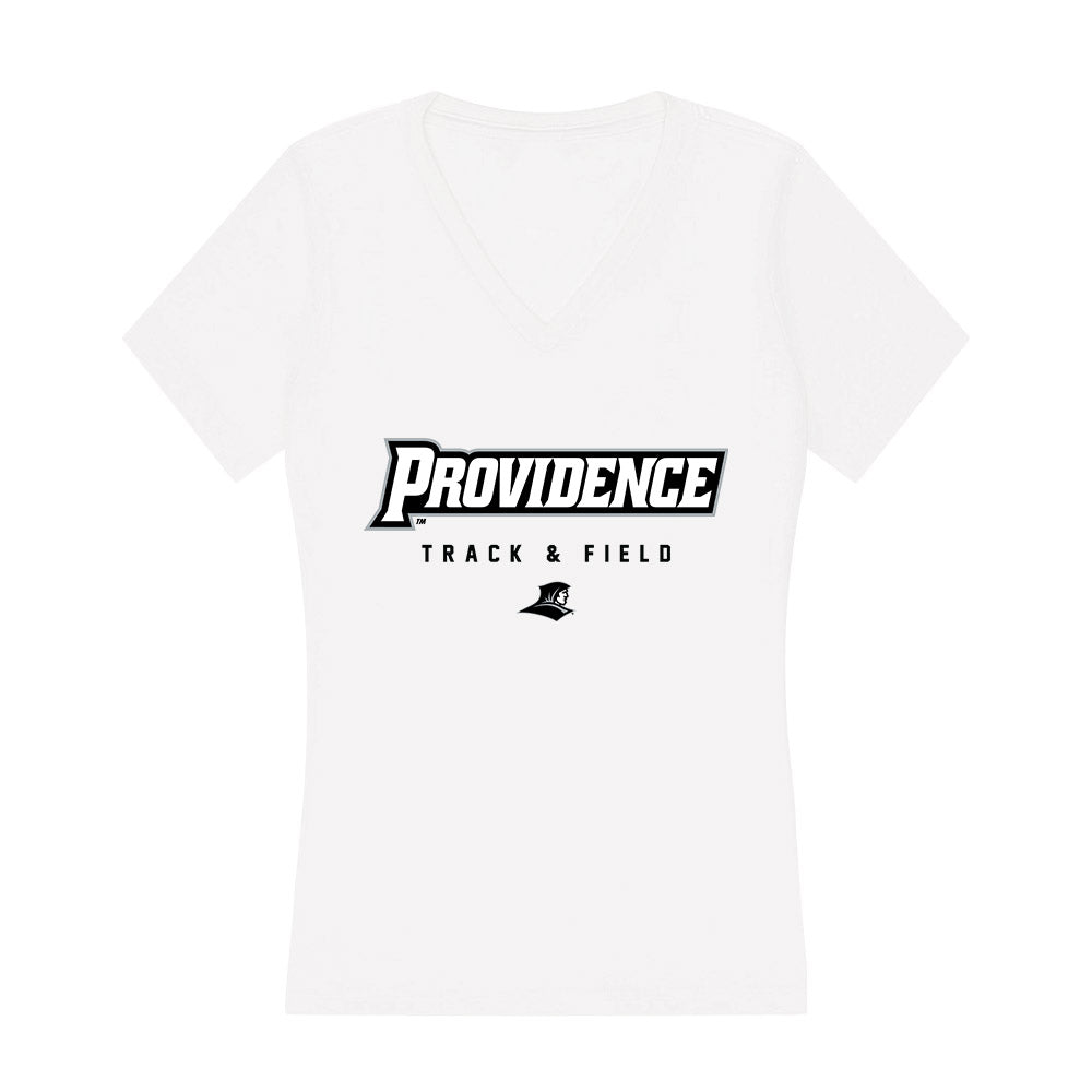 Providence - NCAA Men's Track & Field : Nik Ventura - Women's V-Neck T-Shirt-0