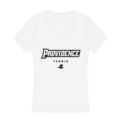 Providence - NCAA Women's Tennis : Flora Eidson - Women's V-Neck T-Shirt-0