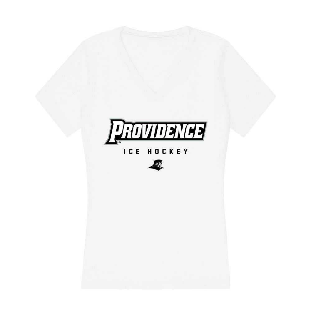 Providence - NCAA Men's Ice Hockey : Julius Sumpf - Women's V-Neck T-Shirt-0