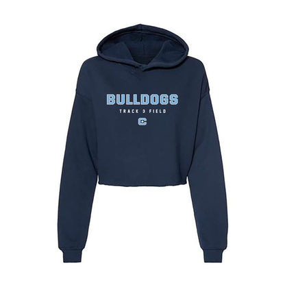 The Citadel - NCAA Men's Track & Field : Dylan Thompson - Women's Crop Fleece Hoodie-0