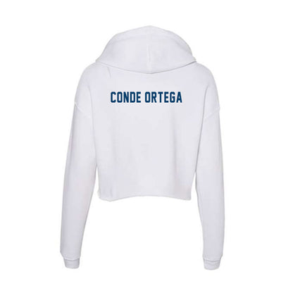 Saint Peter's - NCAA Men's Golf : Antonio Conde Ortega - Women's Crop Fleece Hoodie-3