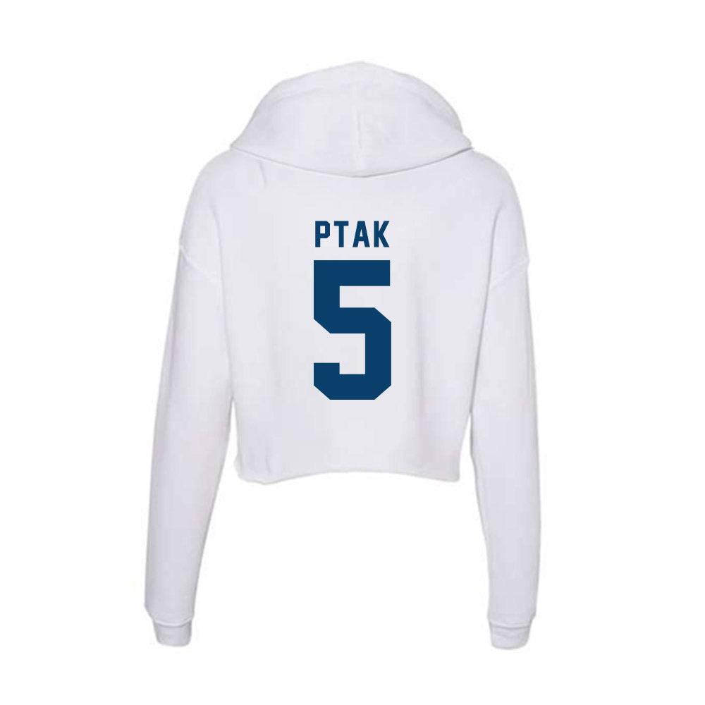 Saint Peter's - NCAA Baseball : Carter Ptak - Women's Crop Fleece Hoodie-1