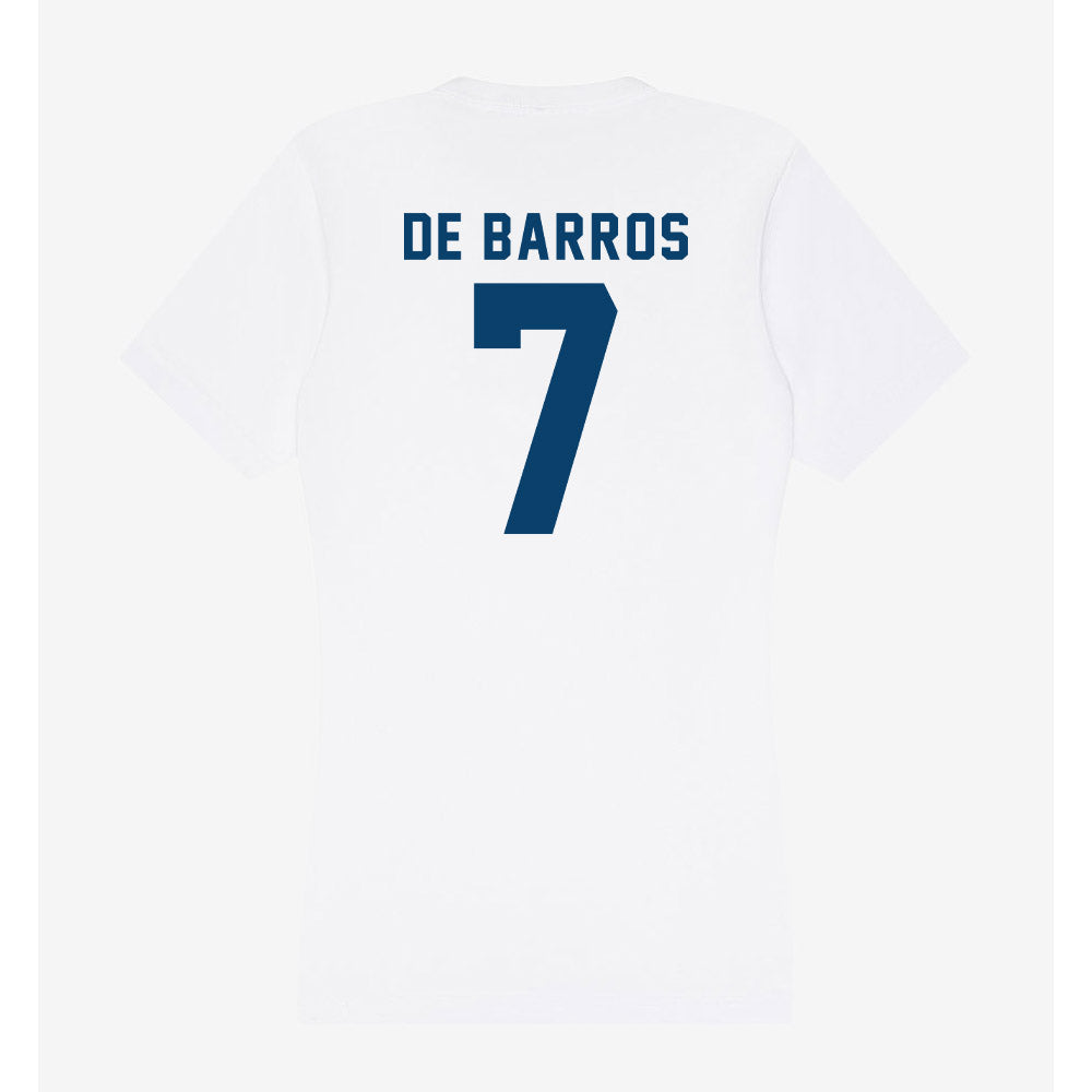 Saint Peter's - NCAA Women's Soccer : Alexa De Barros - Women's V-Neck T-Shirt-1