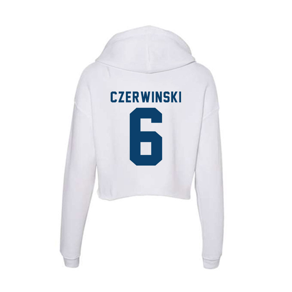 Saint Peter's - NCAA Softball : Lauren Czerwinski - Women's Crop Fleece Hoodie-3
