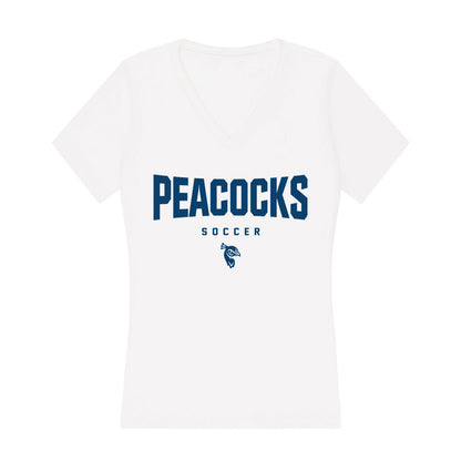 Saint Peter's - NCAA Women's Soccer : Alexa De Barros - Women's V-Neck T-Shirt-0