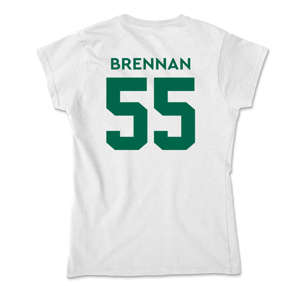 Illinois Wesleyan - NCAA Football : Mac Brennan - Soft Style Women’s T-Shirt-1