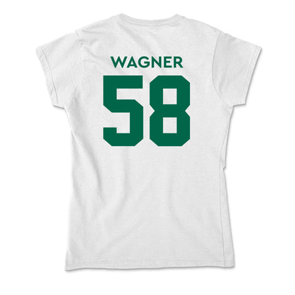 Illinois Wesleyan - NCAA Football : Conner Wagner - Soft Style Women’s T-Shirt-1