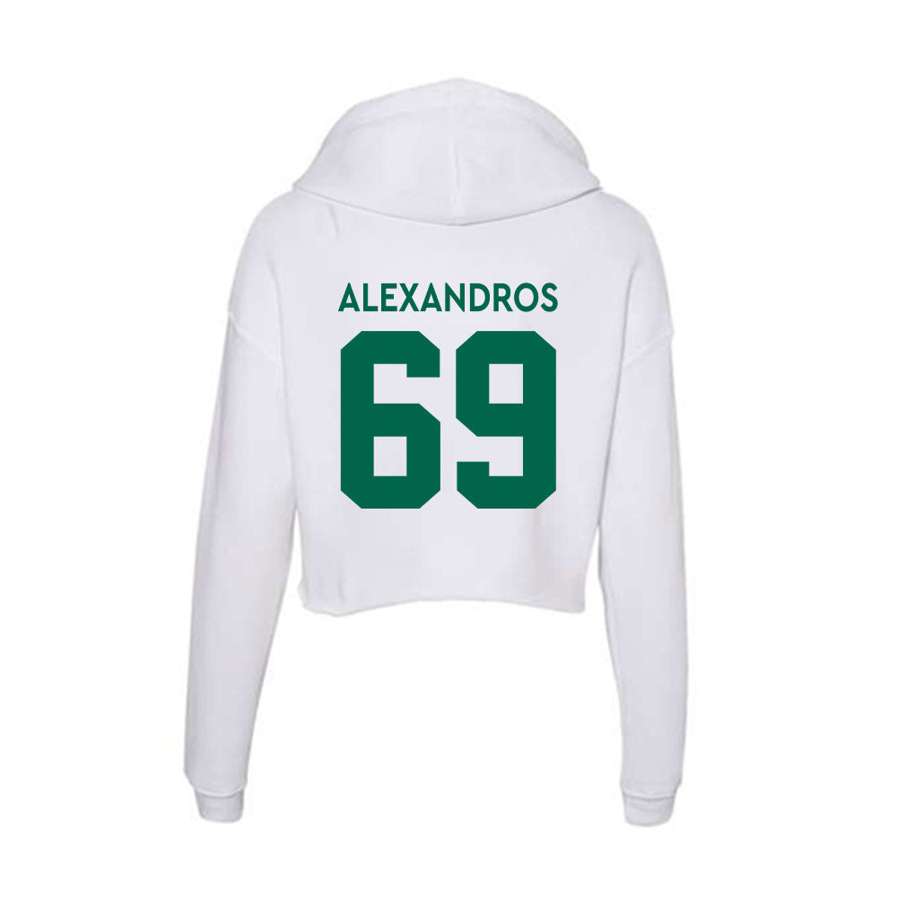 Illinois Wesleyan - NCAA Football : Nici Alexandros - Women's Crop Fleece Hoodie-1