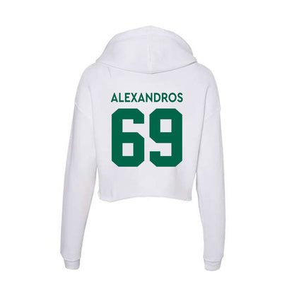 Illinois Wesleyan - NCAA Football : Nici Alexandros - Women's Crop Fleece Hoodie-1