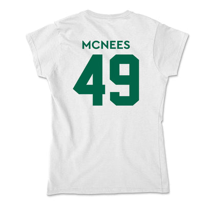 Illinois Wesleyan - NCAA Football : Zach McNees - Soft Style Women’s T-Shirt-1