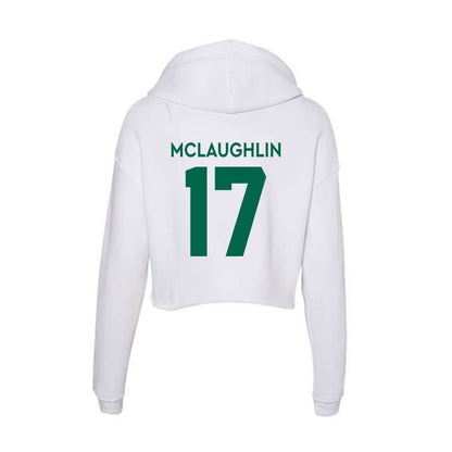 Illinois Wesleyan - NCAA Football : Colin McLaughlin - Women's Crop Fleece Hoodie-1