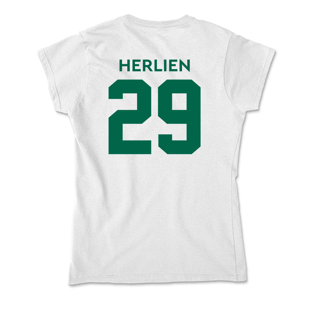 Illinois Wesleyan - NCAA Football : Thomas Herlien - Soft Style Women’s T-Shirt-1