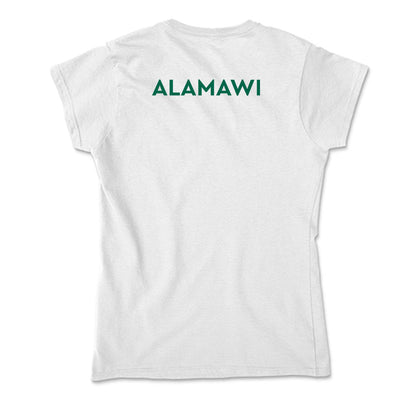 Illinois Wesleyan - NCAA Wrestling : Ameer Alamawi - Soft Style Women’s T-Shirt-1