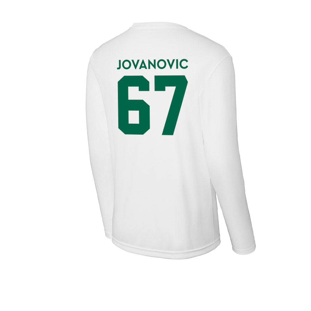 Illinois Wesleyan - NCAA Football : Miki Jovanovic - Activewear Long Sleeve T-Shirt-1