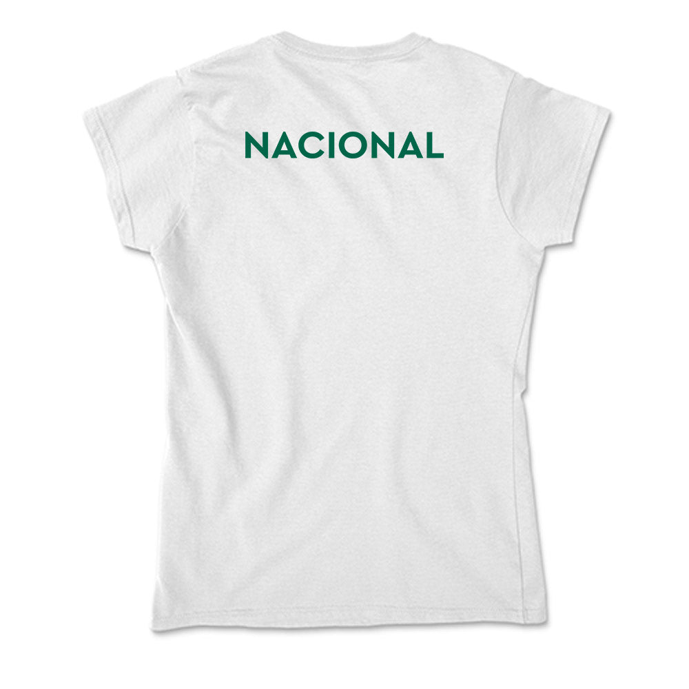 Illinois Wesleyan - NCAA Men's Swimming & Diving : Jacob Nacional - Soft Style Women’s T-Shirt-1