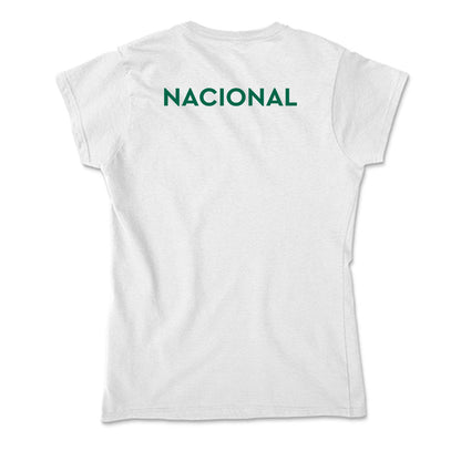Illinois Wesleyan - NCAA Men's Swimming & Diving : Jacob Nacional - Soft Style Women’s T-Shirt-1