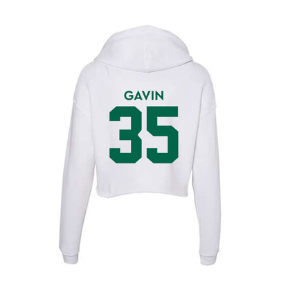 Illinois Wesleyan - NCAA Football : John Gavin - Women's Crop Fleece Hoodie-1