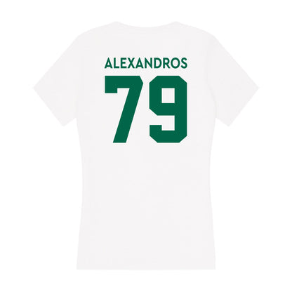 Illinois Wesleyan - NCAA Football : Christos Alexandros - Women's V-Neck T-Shirt-1