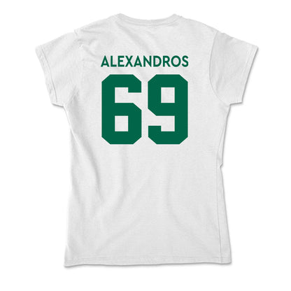 Illinois Wesleyan - NCAA Football : Nici Alexandros - Soft Style Women’s T-Shirt-1