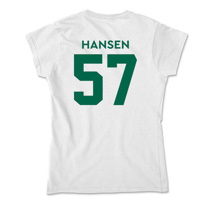 Illinois Wesleyan - NCAA Football : Zach Hansen - Soft Style Women’s T-Shirt-1