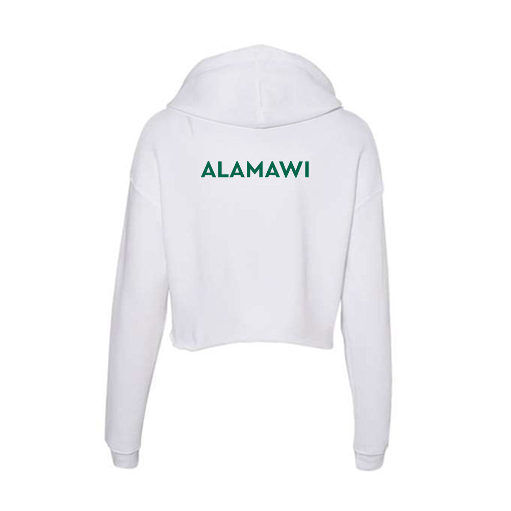 Illinois Wesleyan - NCAA Wrestling : Ameer Alamawi - Women's Crop Fleece Hoodie-1