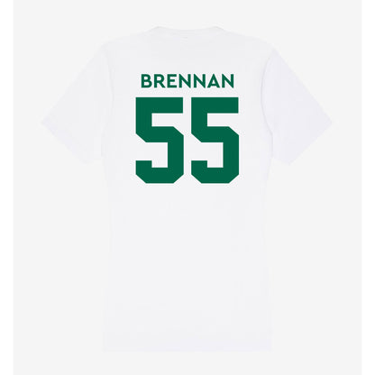 Illinois Wesleyan - NCAA Football : Mac Brennan - Women's V-Neck T-Shirt-1