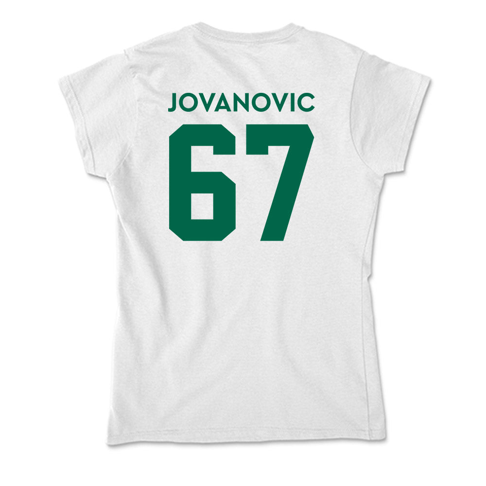 Illinois Wesleyan - NCAA Football : Miki Jovanovic - Soft Style Women’s T-Shirt-1