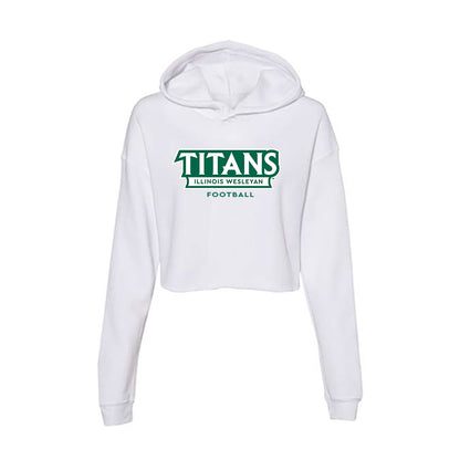 Illinois Wesleyan - NCAA Football : Christos Alexandros - Women's Crop Fleece Hoodie-0