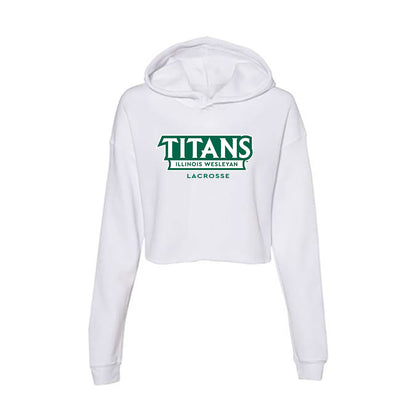 Illinois Wesleyan - NCAA Women's Lacrosse : Sophie Shore - Women's Crop Fleece Hoodie-0