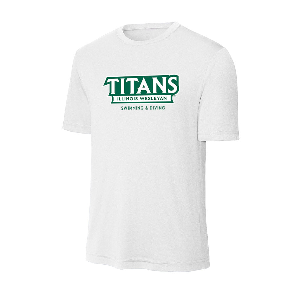 Illinois Wesleyan - NCAA Women's Swimming & Diving : Sarah Worsley - Activewear T-Shirt-0