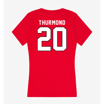 Tampa - NCAA Baseball : Eli Thurmond - Women's V-Neck T-Shirt-1