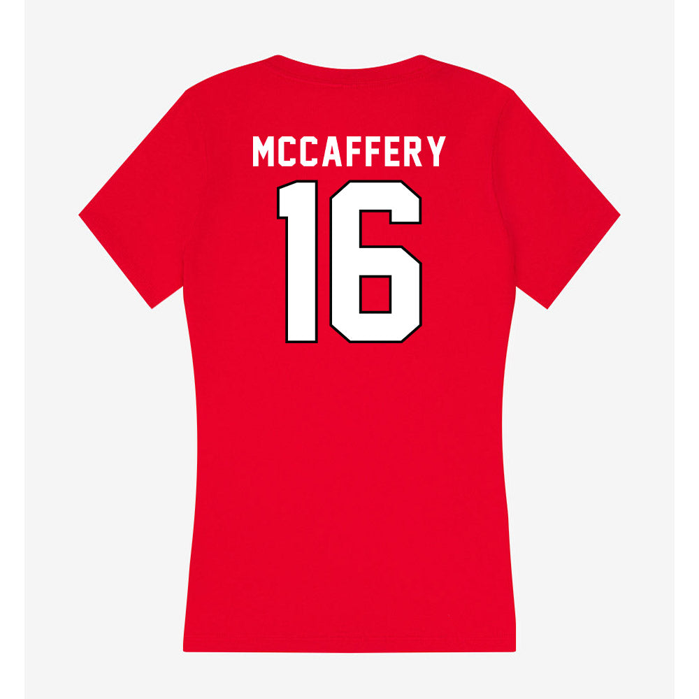 Tampa - NCAA Baseball : Dennis McCaffery - Women's V-Neck T-Shirt-1