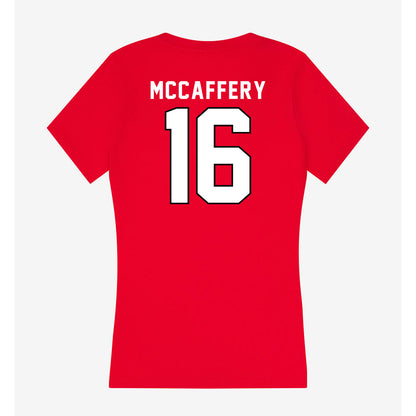 Tampa - NCAA Baseball : Dennis McCaffery - Women's V-Neck T-Shirt-1