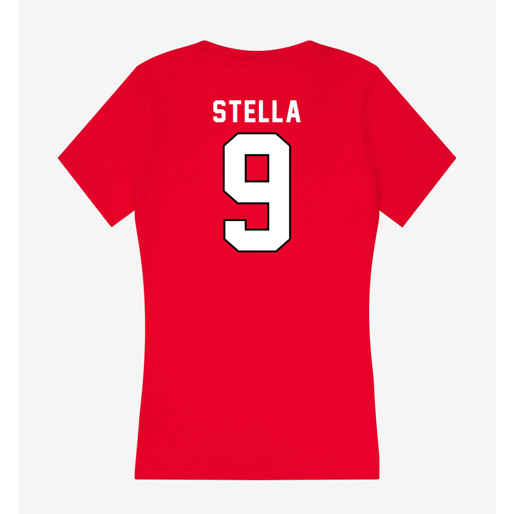 Tampa - NCAA Baseball : Joe Stella - Women's V-Neck T-Shirt-1
