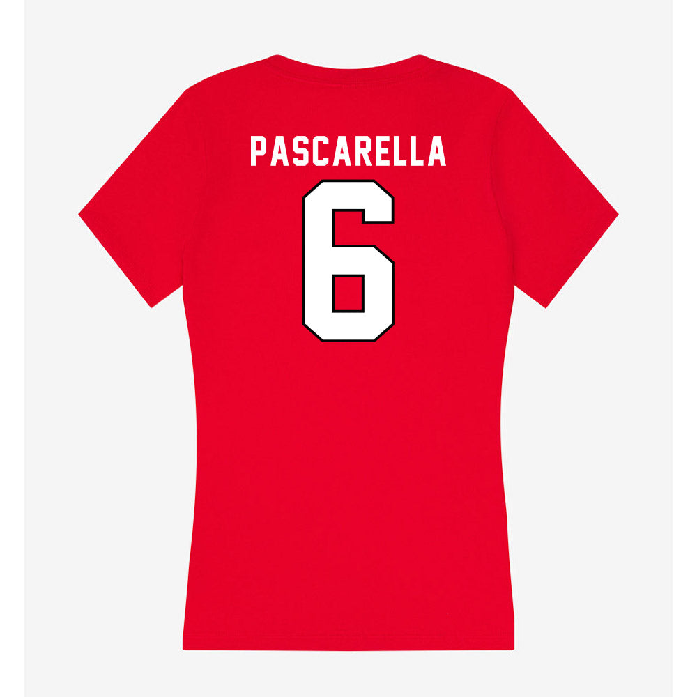 Tampa - NCAA Men's Lacrosse : AJ Pascarella - Women's V-Neck T-Shirt-1