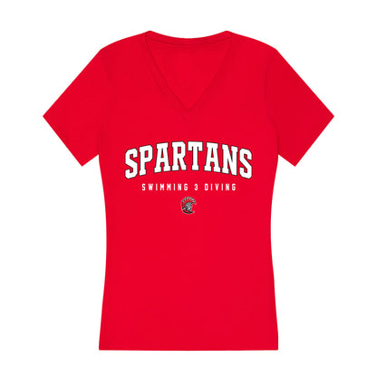 Tampa - NCAA Men's Swimming & Diving : Marcus Beckstead holman - Women's V-Neck T-Shirt-0