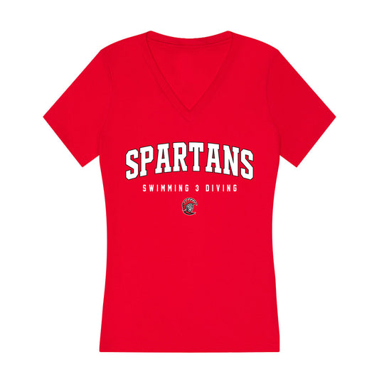 Tampa - NCAA Men's Swimming & Diving : Marcus Beckstead holman - Women's V-Neck T-Shirt-0