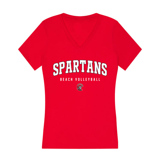 Tampa - NCAA Beach Volleyball : Jordan Berglin - Women's V-Neck T-Shirt-0