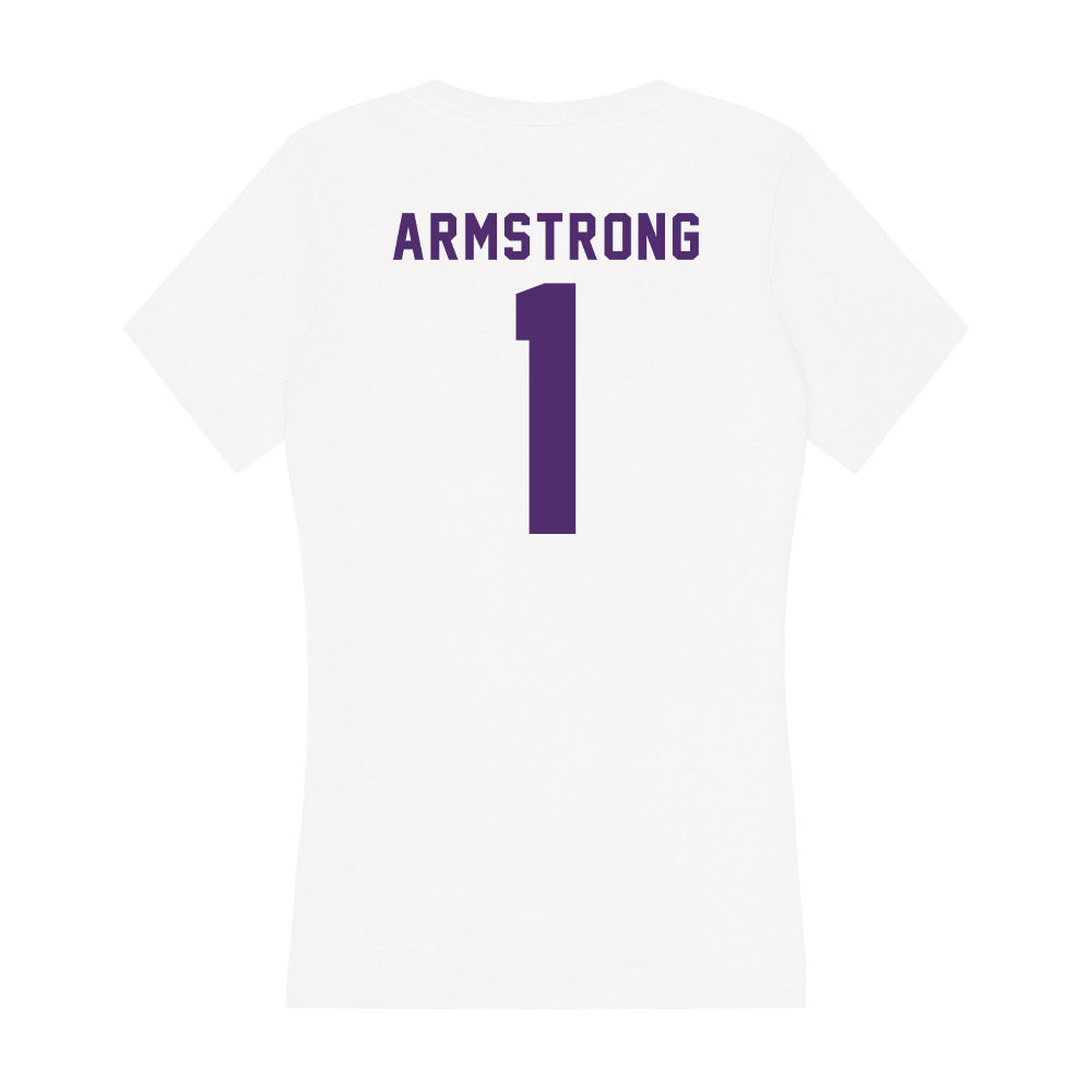 Albion - NCAA Football : Dorian Armstrong - Women's V-Neck T-Shirt-1