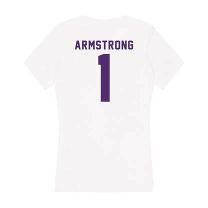 Albion - NCAA Football : Dorian Armstrong - Women's V-Neck T-Shirt-1