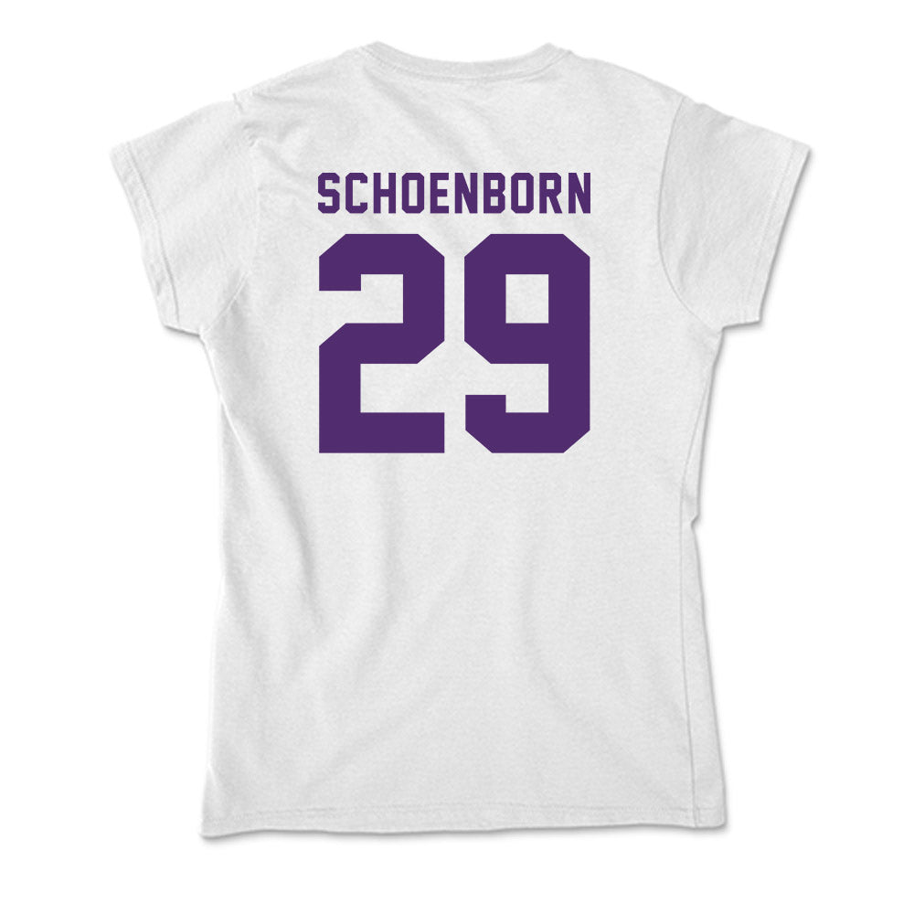 Albion - NCAA Softball : Sydney Schoenborn - Soft Style Women’s T-Shirt-1