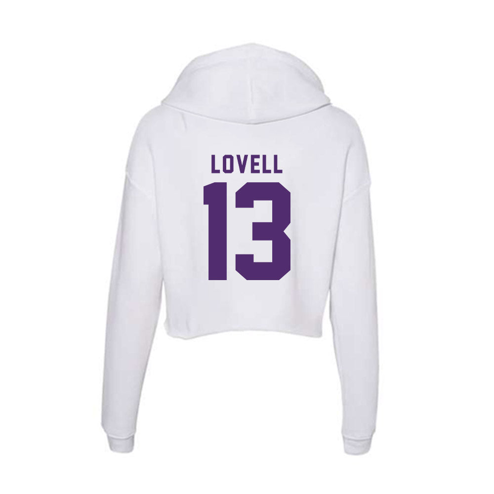 Albion - NCAA Football : George Lovell - Women's Crop Fleece Hoodie-1