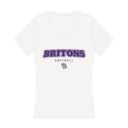 Albion - NCAA Softball : Ryley Frank - Women's V-Neck T-Shirt-0