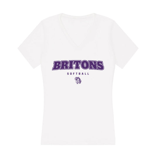 Albion - NCAA Softball : Ryley Frank - Women's V-Neck T-Shirt-0